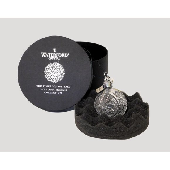 Waterford Crystal 2008 Ornament Times Square Ball 100th Anniversary LED Light Up - Picture 2 of 10